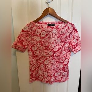 NWOT Lauren flower shirt